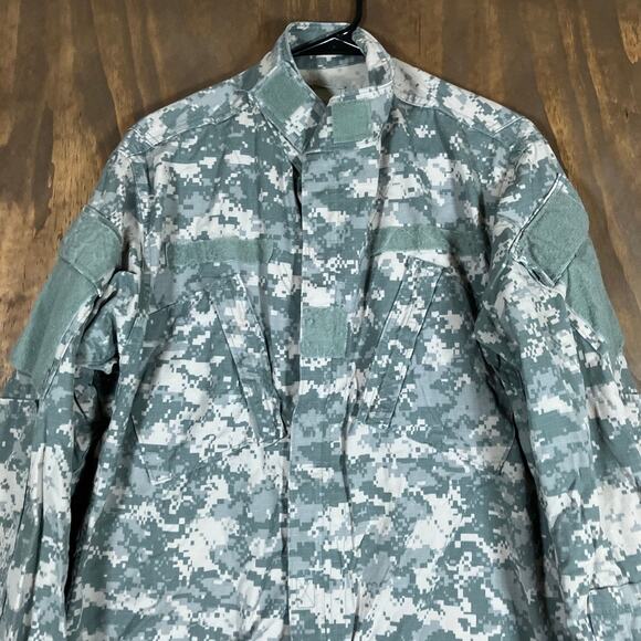 Military Army Combat Mens Coat Green Camouflage Uniform Digicam Medium Regular - Picture 2 of 13
